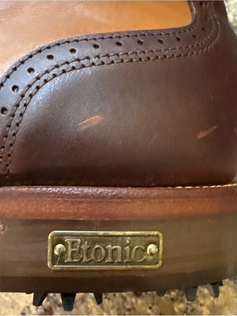 Vtg Etonic Ultimate GORE-TEX Wingtips Golf Shoes Mens Sz 9 Super Clean